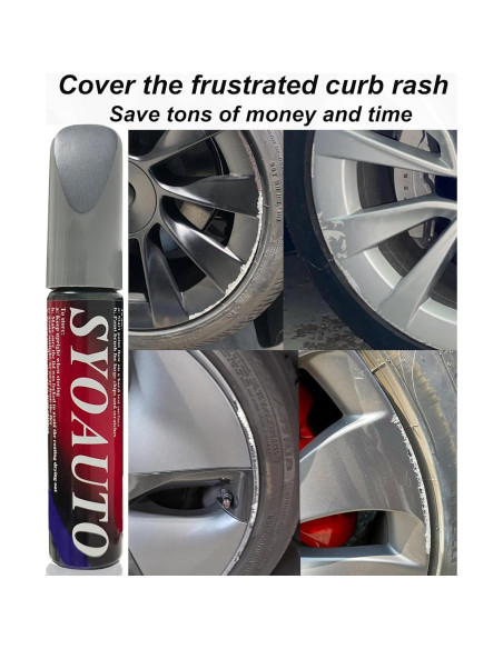 Pintura de Retoque SYOAUTO para Llantas Negras Mate Tesla Model Y