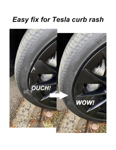 Pintura de Retoque SYOAUTO para Llantas Negras Mate Tesla Model Y