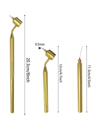 100 Pinceles de Retoque Supkeyer 0.5 mm para Pintura