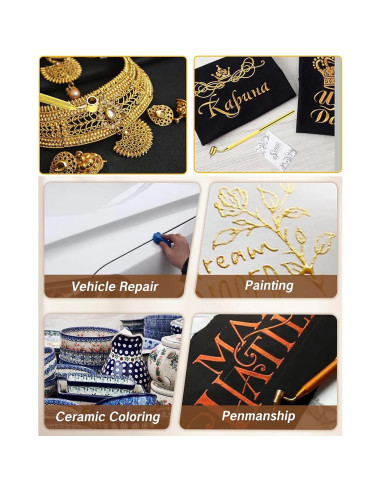 100 Pinceles de Retoque Supkeyer 0.5 mm para Pintura