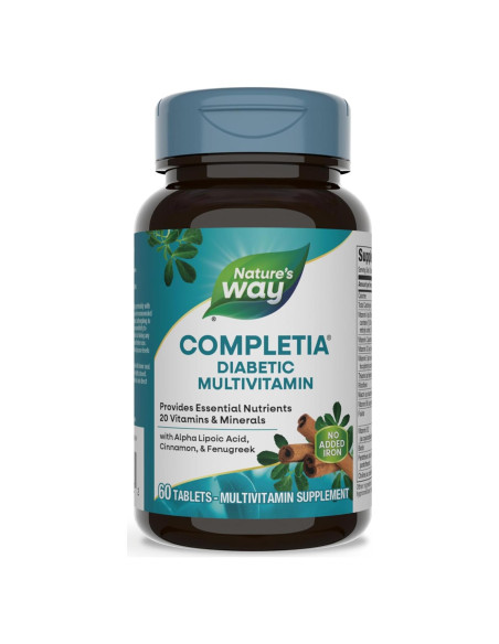 Completia Diabético Multivitamínico Nature's Way 60 Tabletas