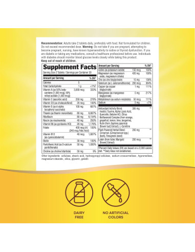 Completia Diabético Multivitamínico Nature's Way 60 Tabletas