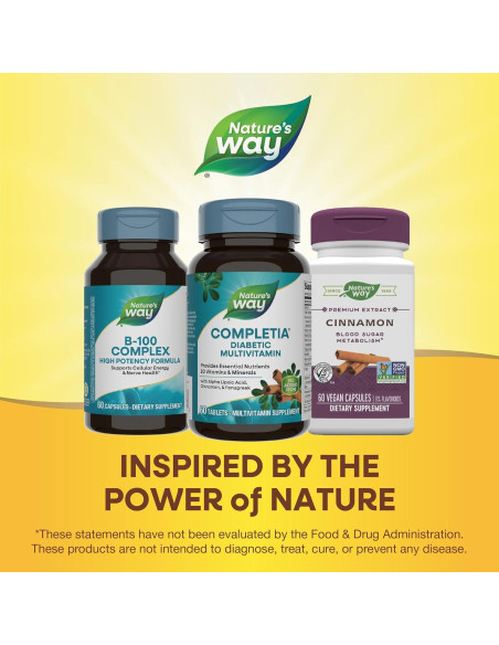 Completia Diabético Multivitamínico Nature's Way 60 Tabletas