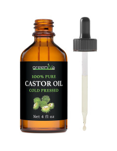 Aceite de Ricino GreenIVe 100% Puro 118.3 ml Prensado en Frío 2