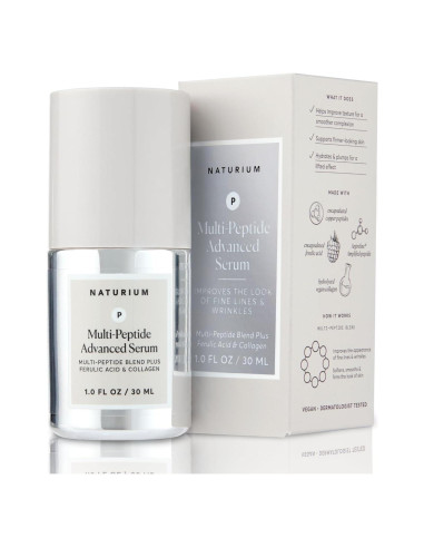 Suero Facial Reafirmante Multi-Péptido Naturium 29.57 ml