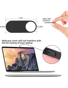 Cubierta de Webcam Ultra Fina Toojcc 3PCS para Laptop y MacBook 2