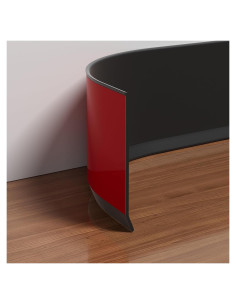Moldura de Zócalo Autoadhesiva Frantie 1.22m Negro Flexible
