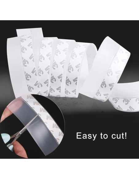 Sellador de Puerta de Silicona Transparente YIVCKOM 25mm x 7.92m Sellador de Puerta de Silicona Transparente YIVCKOM 25mm x 7.92m