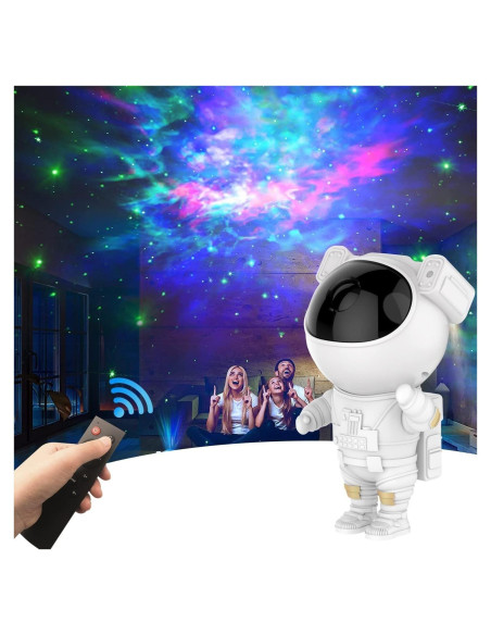 Proyector Galáctico Astronauta Lonvis 360 Luz Nocturna