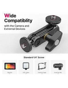 Brazo Mágico ULANZI con Doble Bola 1/4" - Soporte para Cámara 2