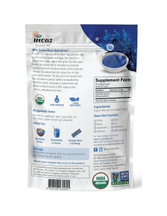 Polvo de Espirulina Azul Orgánica Incas 30 Gramos - Colorante Natural 2
