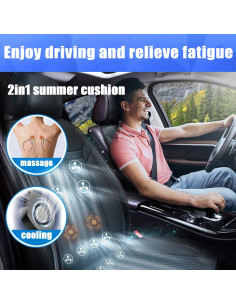 Funda de Asiento de Coche Refrigerada LGNORA con Masaje 2