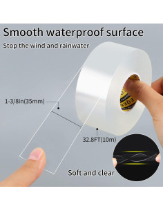 Cinta de Sellado Transparente MILEQEE 10m x 3.49cm Aislante 2