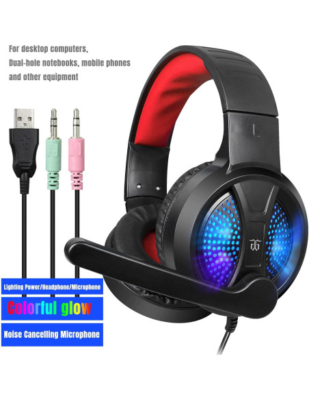 Combo Teclado y Ratón para Juegos SnpurTech RGB Ergonomico