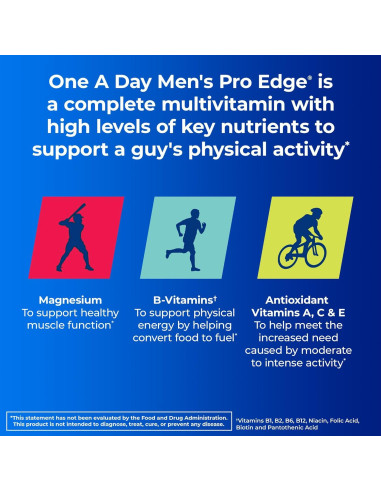 Multivitamina One A Day Hombres Pro Edge 50 Tabletas