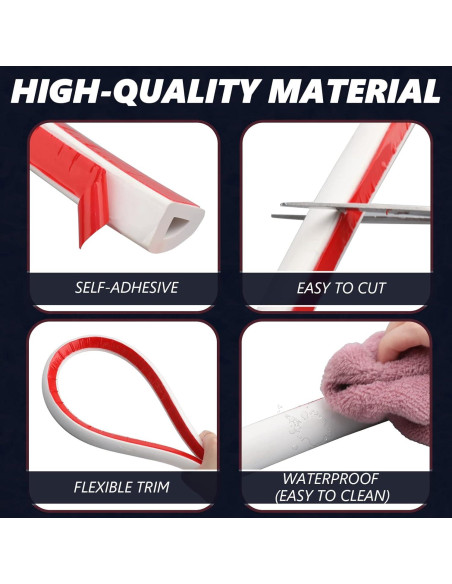 Moldura Cuarterona Flexible Duzzy 2.5M Adhesiva Blanca Moldura Cuarterona Flexible Duzzy 2.5M Adhesiva Blanca