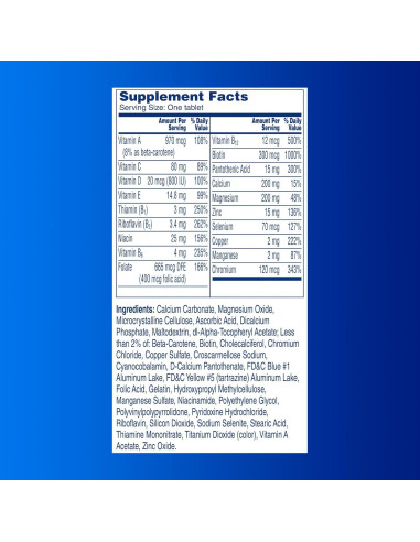 Multivitamina One A Day Hombres Pro Edge 50 Tabletas