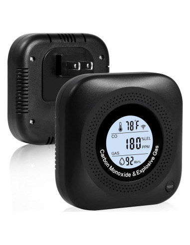 Detector de Monóxido de Carbono y Gas Daffypop YC302 Pro+