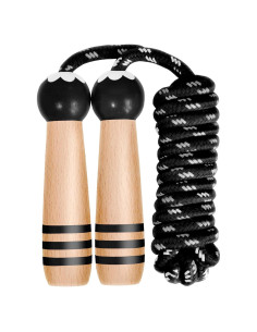 Cuerda de Saltar Ajustable Wal Base para Niños con Mango de Madera