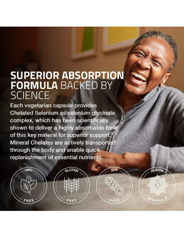 Selenio Bronson 200 mcg - 100 Cápsulas Vegetarianas Queladas