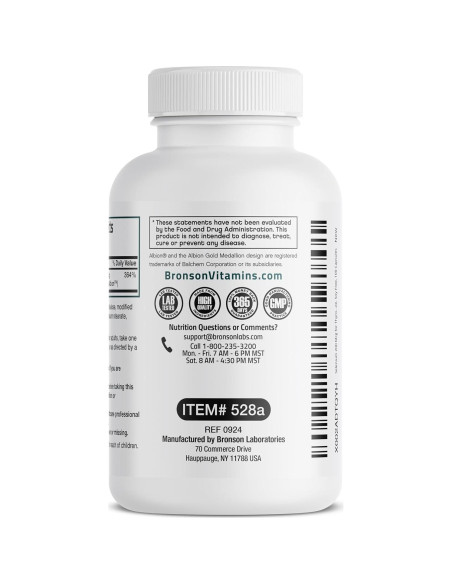 Selenio Bronson 200 mcg - 100 Cápsulas Vegetarianas Queladas