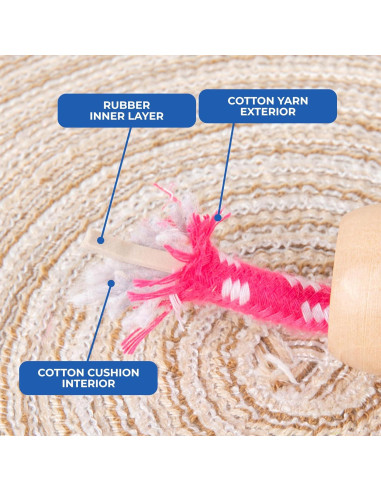 Cuerda de Saltar Ajustable Wal Base para Niños con Mango de Madera