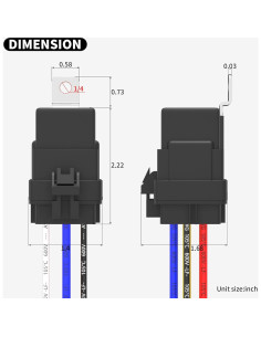 Relé Impermeable 12V DaierTek 8 Pcs 30A/40A con Diodo 2