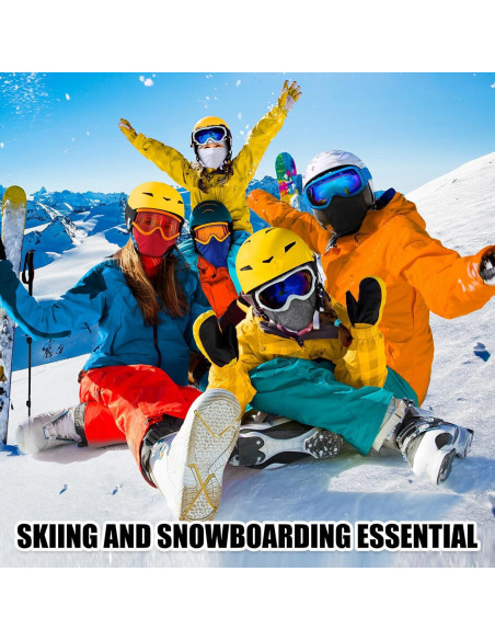 Pasamontañas térmico unisex negro para invierno - a prueba de viento