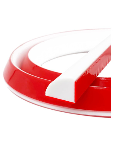 Moldura Cuarterona Flexible Tintvent 3.05m Autoadhesiva Blanca