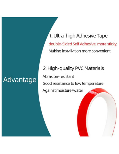 Moldura Cuarterona Flexible Tintvent 3.05m Autoadhesiva Blanca