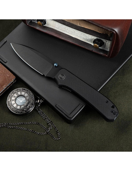 Cuchillo de bolsillo WeKnife Big Banter 9.35 cm G10 Negro