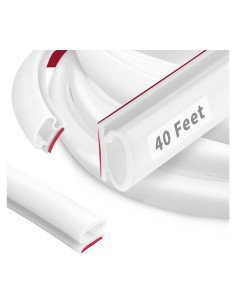 Tira de Sellado de Goma BISOTHAI 40 Pies Aislamiento Acústico Blanco