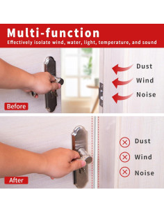 Tira de Sellado de Goma BISOTHAI 40 Pies Aislamiento Acústico Blanco 2