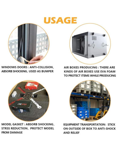 Cinta de Sellado Espuma CloudBuyer 4 Metros 1.27cm Ancho