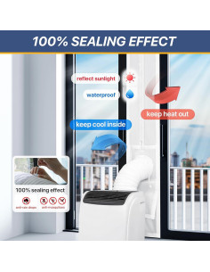 Kit de Sello para Puerta Deslizante LOVIGA 10x75-91" (25x192-232cm) 2