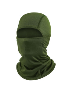 Máscara Balaclava de Esquí Unisex Verde Ejército - Protección Solar UV
