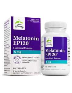 Melatonina EP 120 Terry Naturally 5mg - 60 Tabletas Antioxidantes