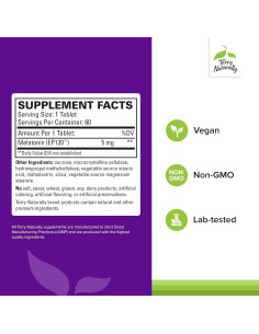 Melatonina EP 120 Terry Naturally 5mg - 60 Tabletas Antioxidantes 2