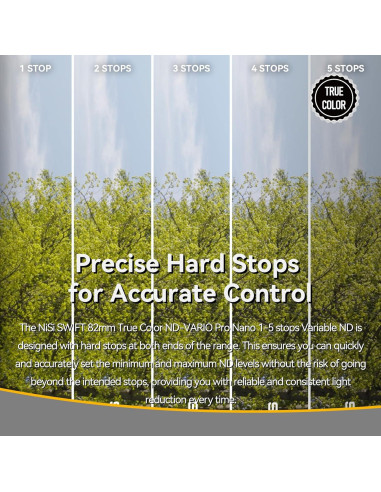 Filtro ND Variable True Color NiSi 40.5mm 1-5 Stops