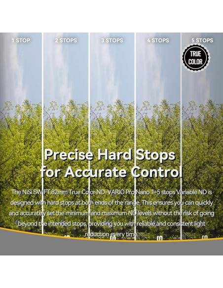 Filtro ND Variable True Color NiSi 40.5mm 1-5 Stops