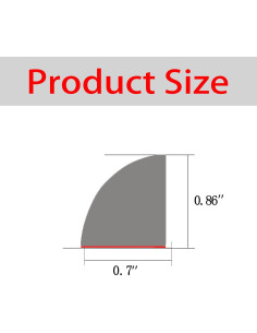 Moldura Cuarterona Flexible Risunpet 149.86 cm Gris Doble Adhesivo 2