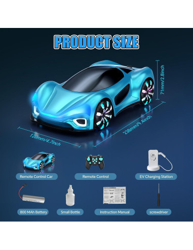 Coche RC Drift SHANTOU 2900 con Luces y Sonido 360