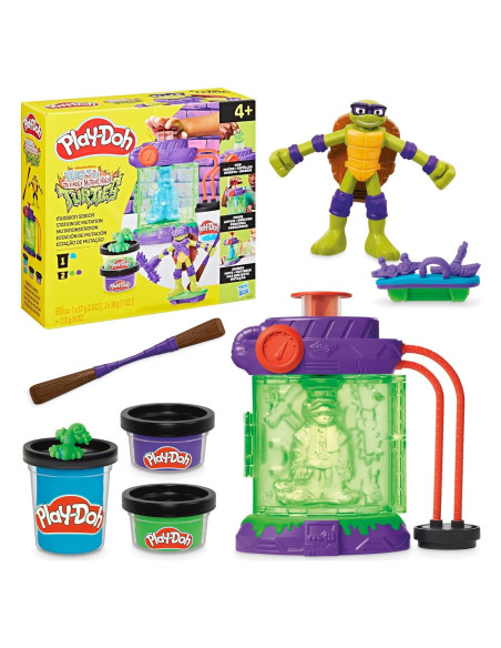 Play-Doh Tortugas Ninja Estación de Mutación con Donatello 10 cm