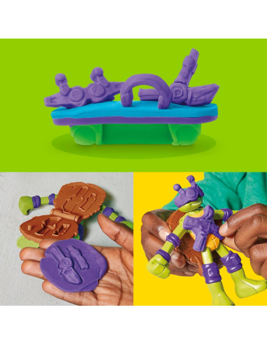Play-Doh Tortugas Ninja Estación de Mutación con Donatello 10 cm