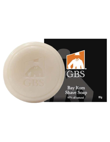 Jabón de Afeitar Natural G.B.S Bay Rum 100g - Espuma Rica