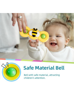 Juguete de Baño Sensorial LiKee Insecto-1 con Ventosa 20x12cm 2