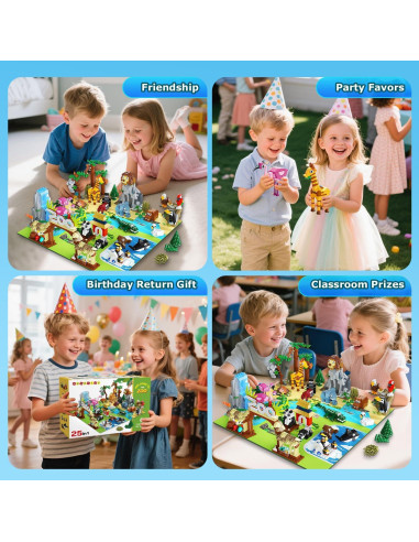 Set de Construcción HOGOKIDS Zoo 1460PCS con Alfombrilla 38.1cm