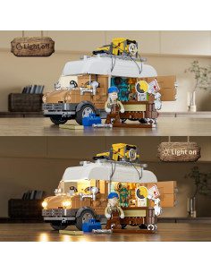Juego de Iluminación Furgoneta Carpintería FUNWHOLE 496 Pcs 2