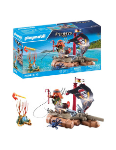 Balsa Pirata PLAYMOBIL 71794 con Tesoro y Accesorios