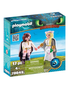 Set de Juego Playmobil Cómo Entrenar a tu Dragón III Hiccup y Astrid